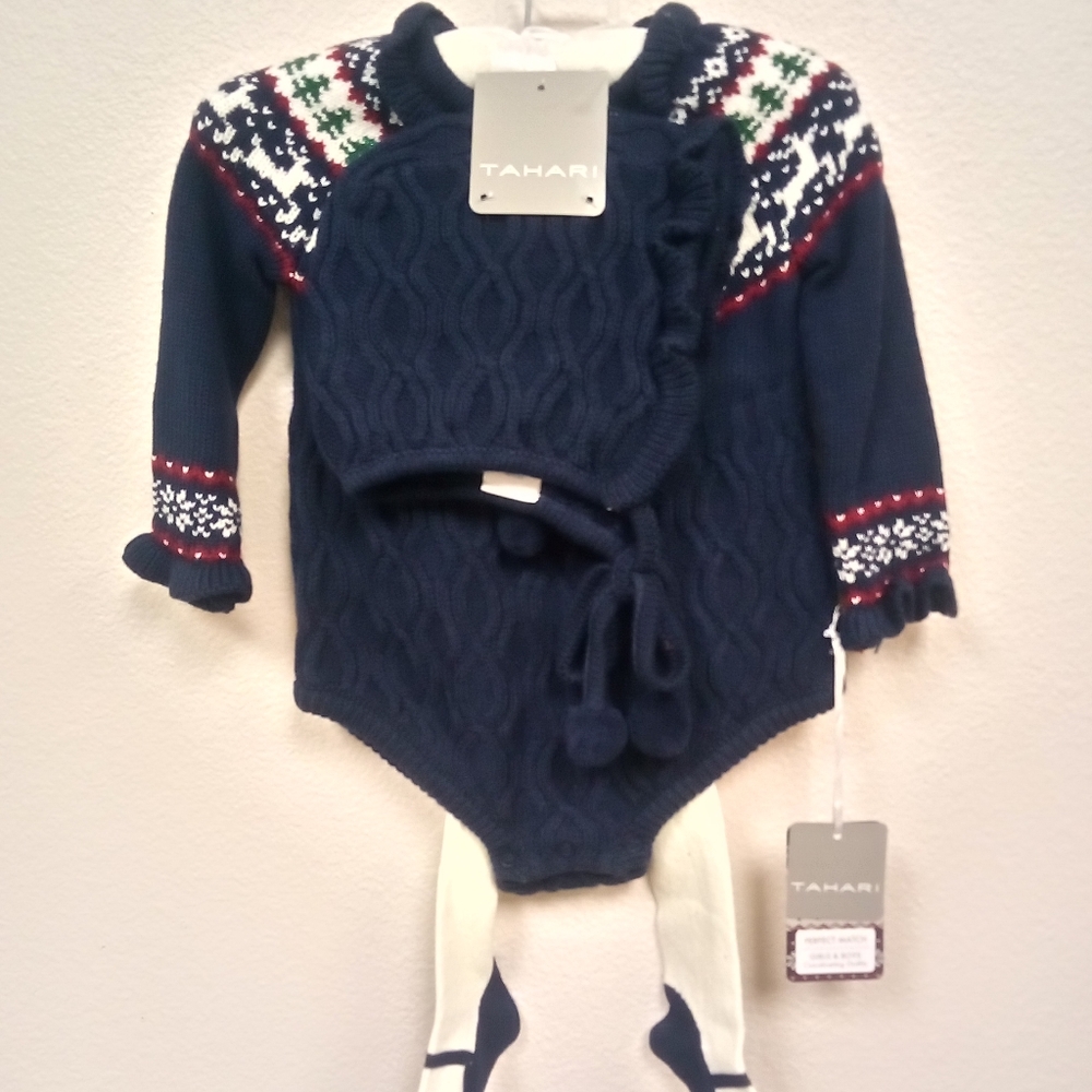 Girls & Boys Matching 3 Piece Christmas Sets
